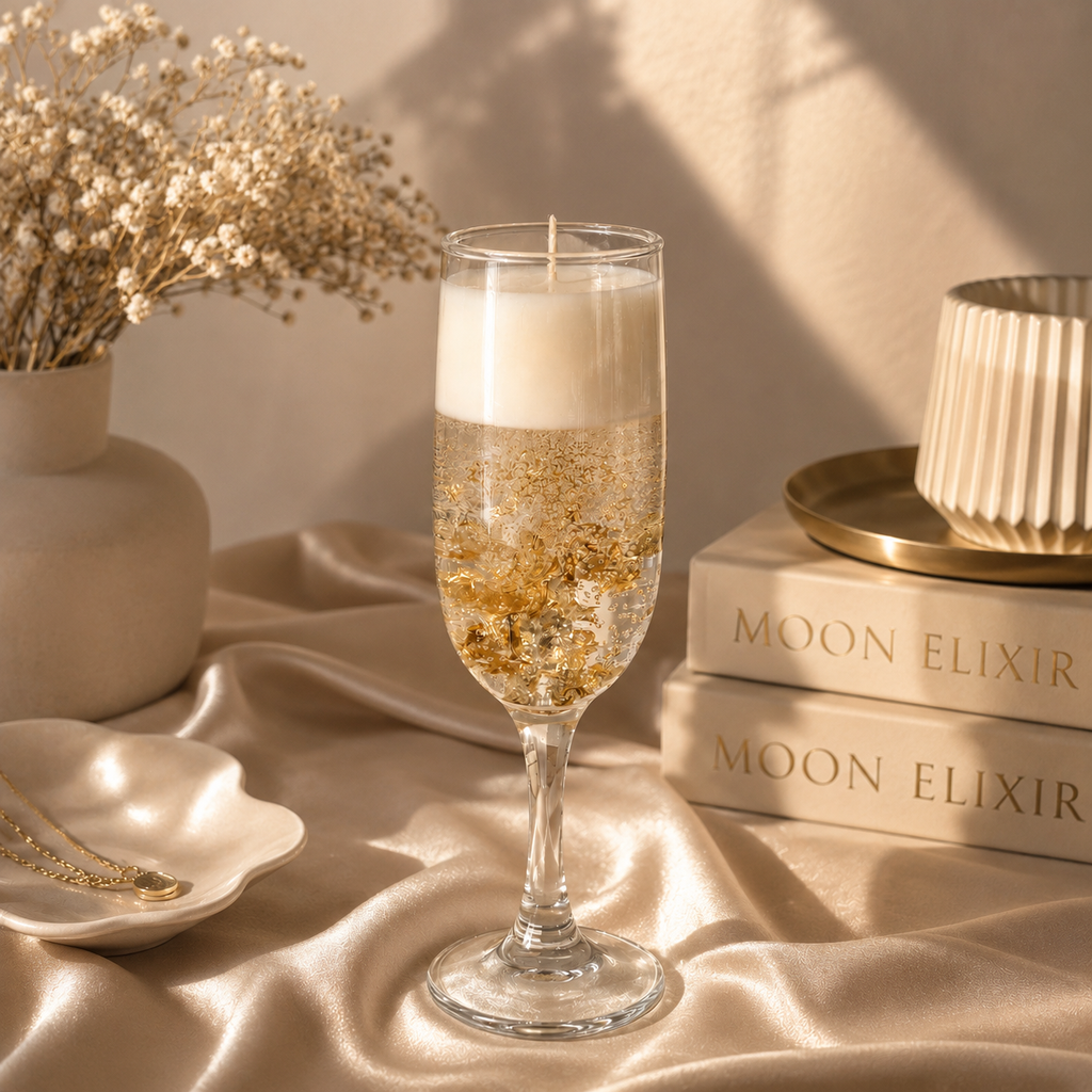 Gold Sparkles Candle ✨️